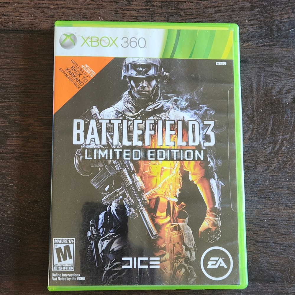 Battlefield 3 Limited Edition Xbox‎ 360 Game Back to Karkand Expansion